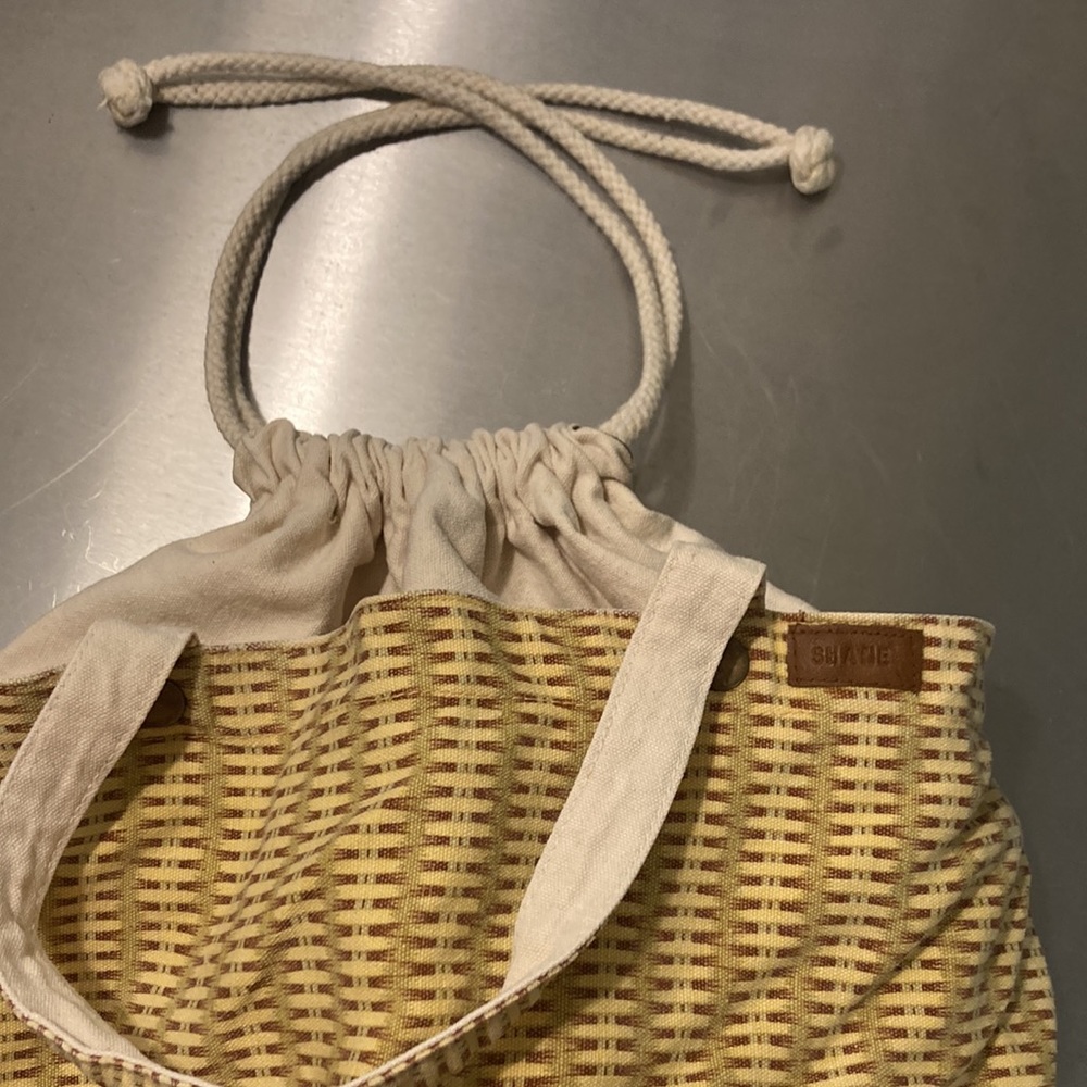 Vintage SHANE Basket Weave Big Tote Purse Bag